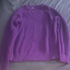 J. Crew Vibrant Purple Crew Neck Sweater